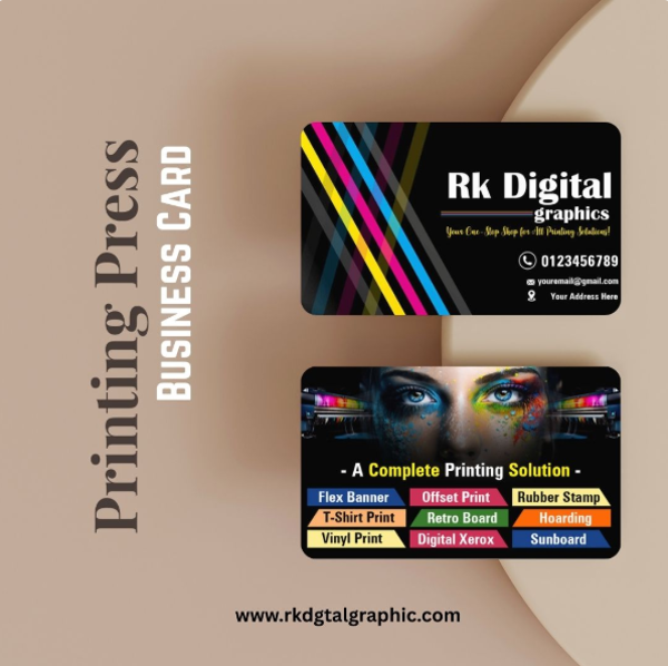thumbnail Rk Digital Business Card PSD Template Both Side